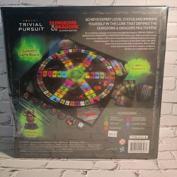 Dungeons Dragons D&D Ultimate Edition Trivial Pursuit Trivia Board Game Sealed - Picture 2 of 16